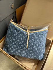 Louis Vuitton M46855 CarryAll MM Denim Blue photo review